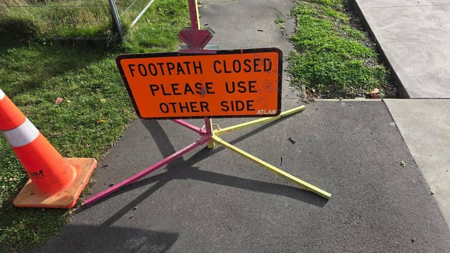 Footpath Closure and Pedestrian Management TMPs support for New Zealand TMP and CAR documentation